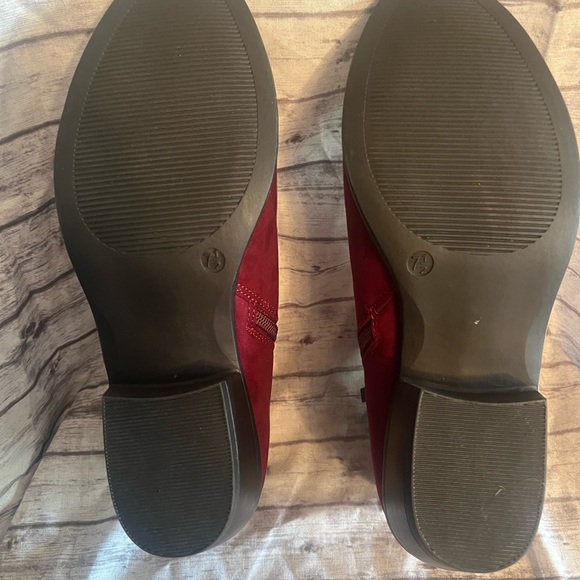 👠NWOT Suede X Appeal Woman’s Wine Boots Size 7 1/2 - Picture 4 of 5